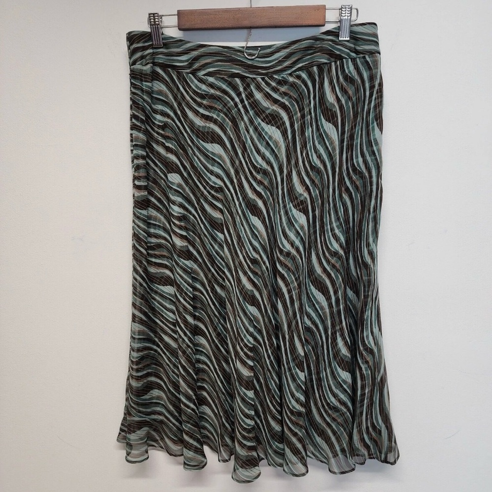 Jones New York Silk Midi Skirt
